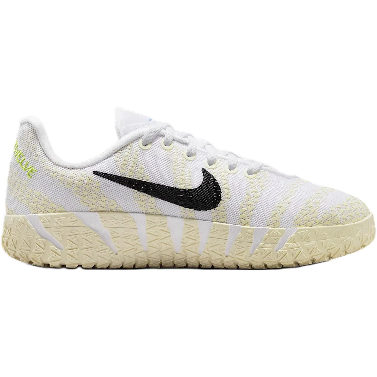 Детские баскетбольные кроссовки Ja Morant 3 Comfortable And Lightweight Low top Nike, White/Black/Coconut Milk/Desert Khaki — фото 3