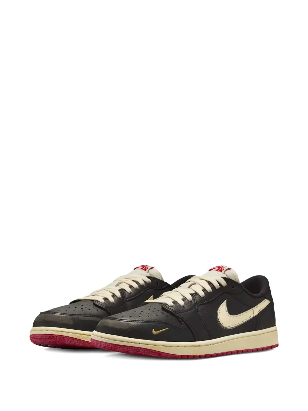 Кроссовки Air Jordan 1 Black/Varsity Red, черный — фото 2