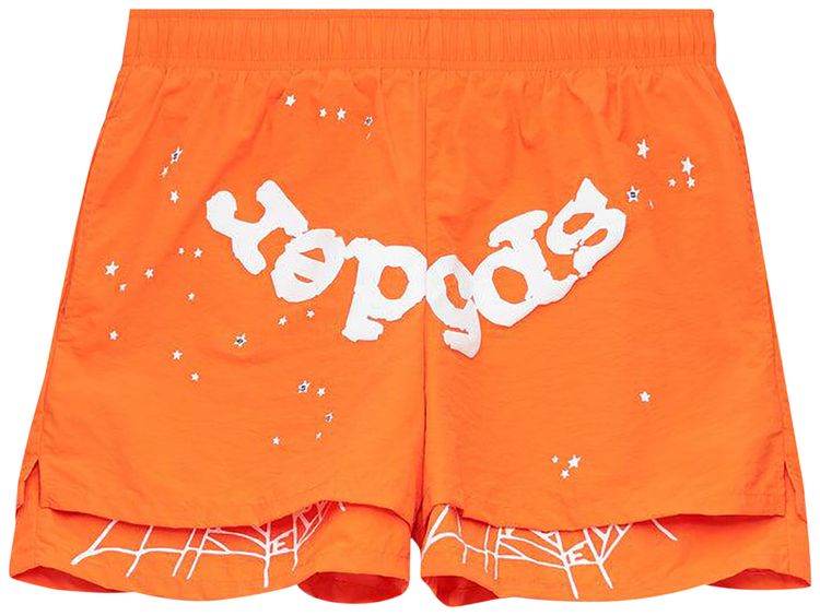 

Шорты Sp5der OG Web Double Layer Short 'Orange', оранжевый