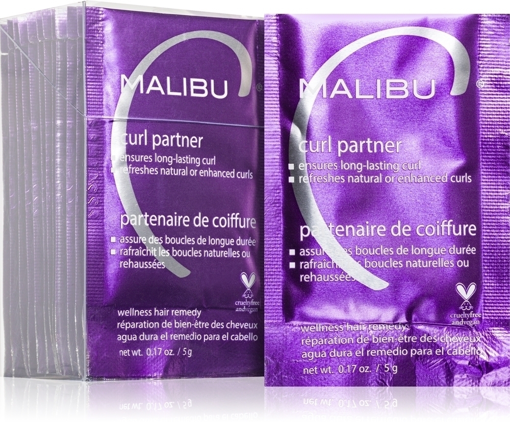 

Интенсивный уход Curl Partner для вьющихся волос Malibu C, 12× 5 мл