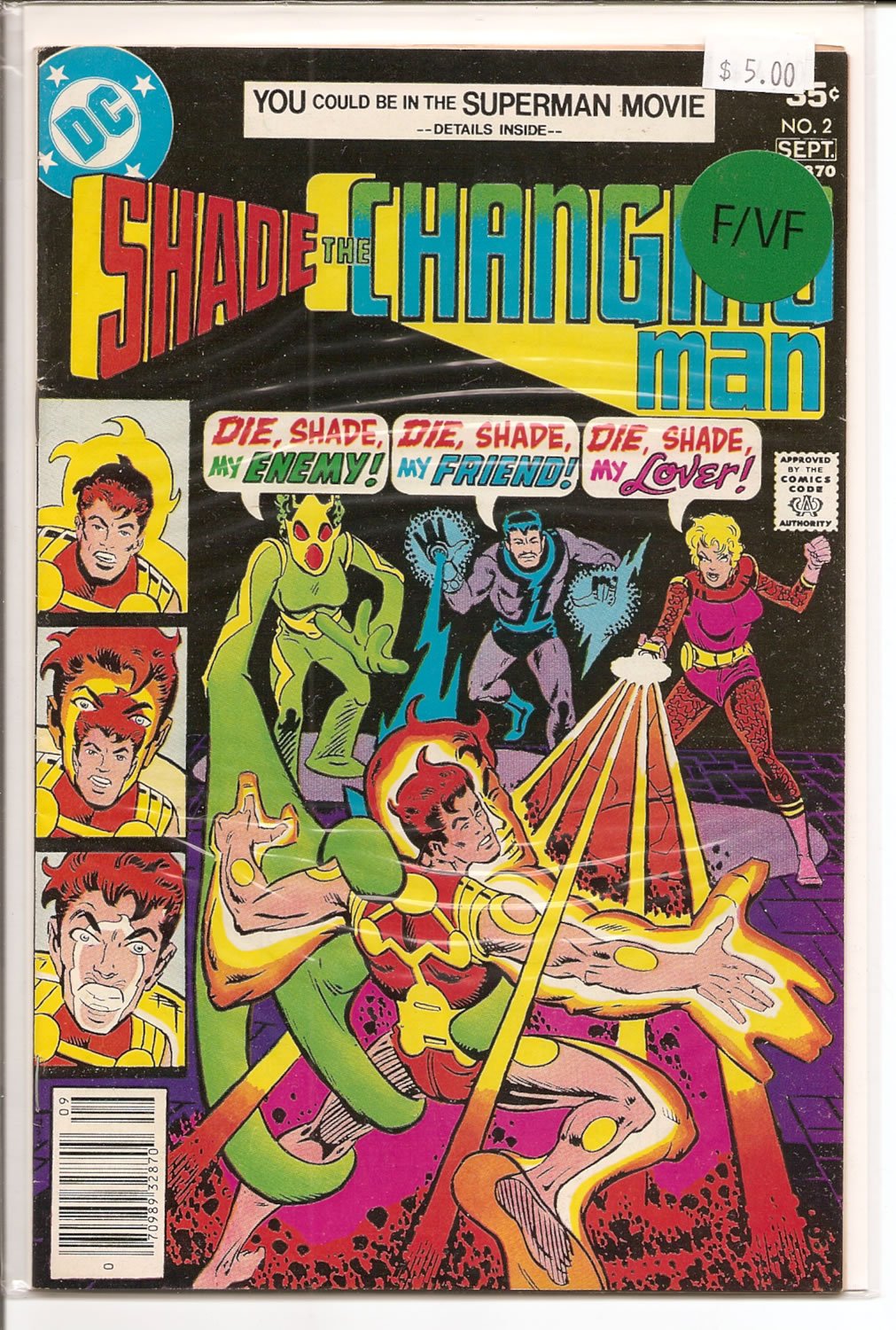 

Shade, The Changing Man # 2, 7.0 FN/VF (DC Comics)