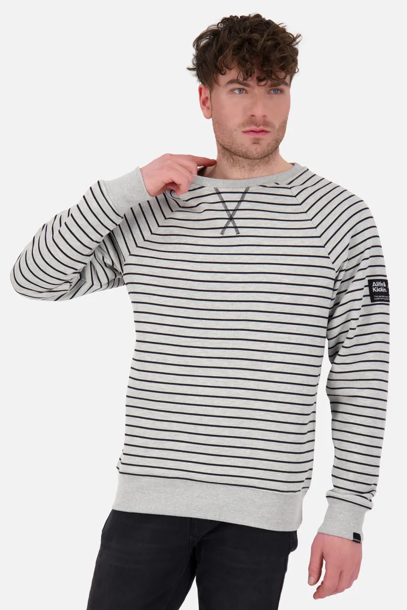 

Толстовка Alife & Kickin "BorisAK Z Sweatshirt Мужской джемпер с круглым вырезом, пуловер", цвет Cloudy Melange