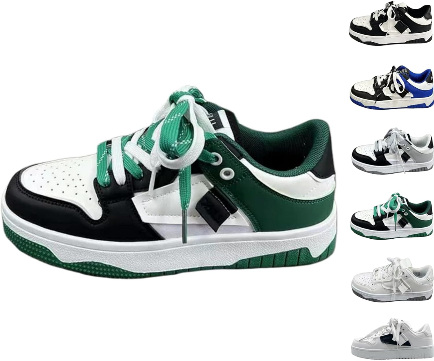 

Женские и мужские кроссовки Y2K, массивные, модные, ретро, повседневные, с противоскользящей подошвой, удобные, для бега, скейтбординга и спорта Macefil, зеленый