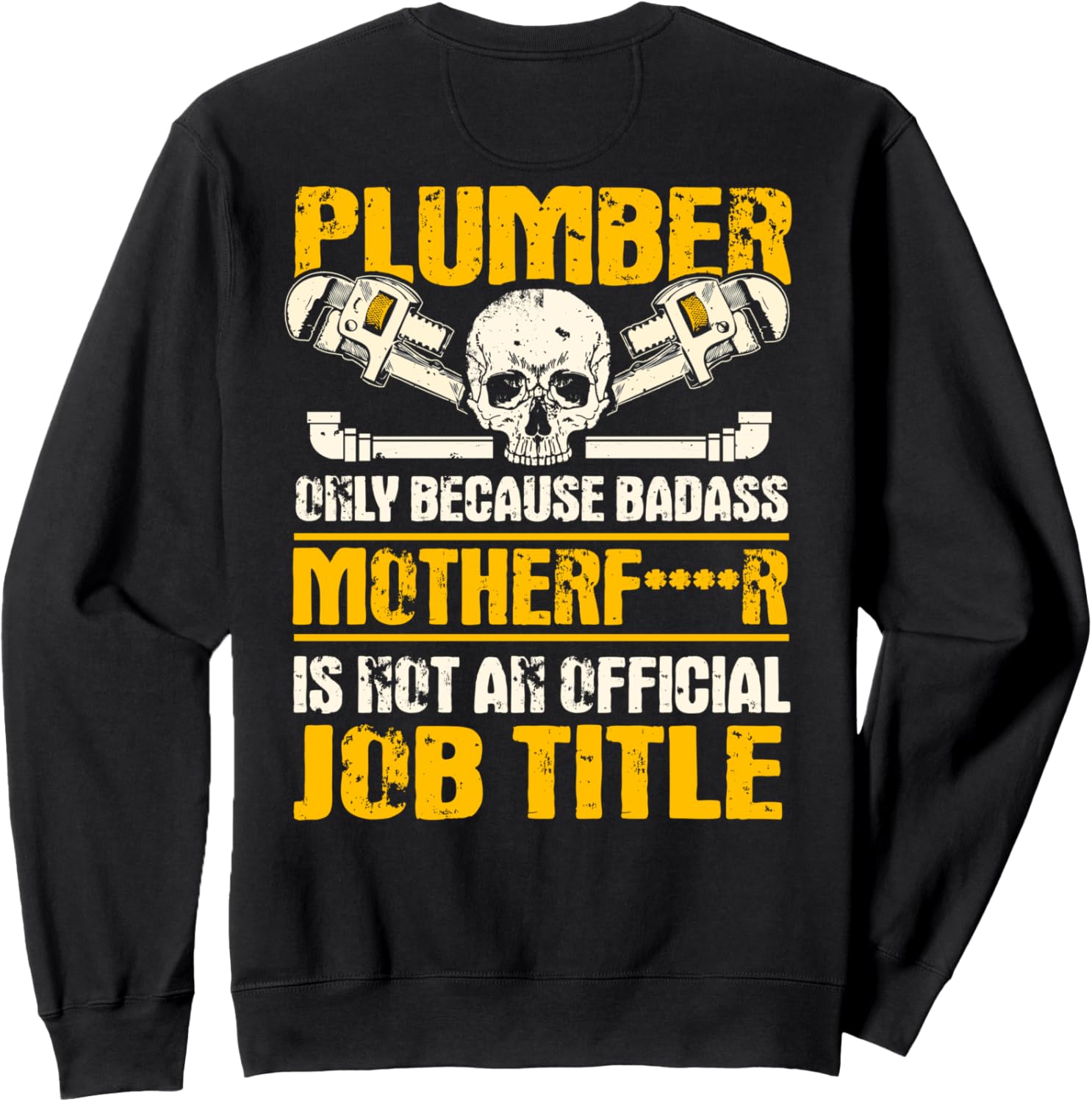 

Подарок для сантехника: толстовка с дизайном «сантехник» на спине Plumber Gifts, черный