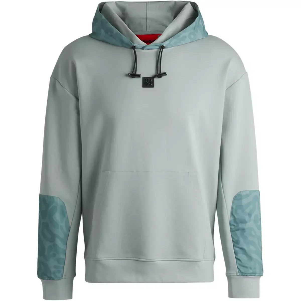 

Худи с логотипом Hugo Ditcheno на шнурке HUGO BOSS, светло-голубой