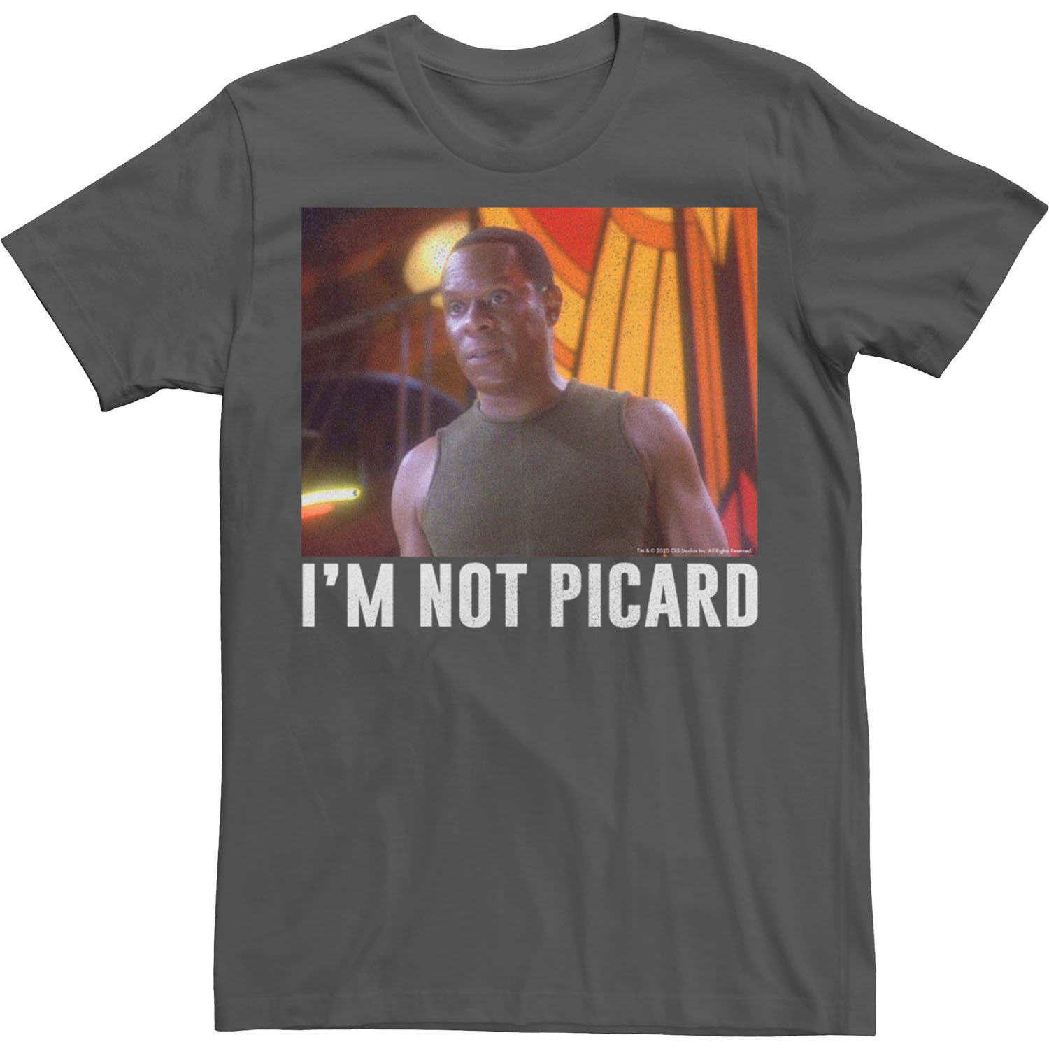 

Мужская футболка Star Trek: Deep Space Nine Captain Sisko I’m Not Picard Licensed Character