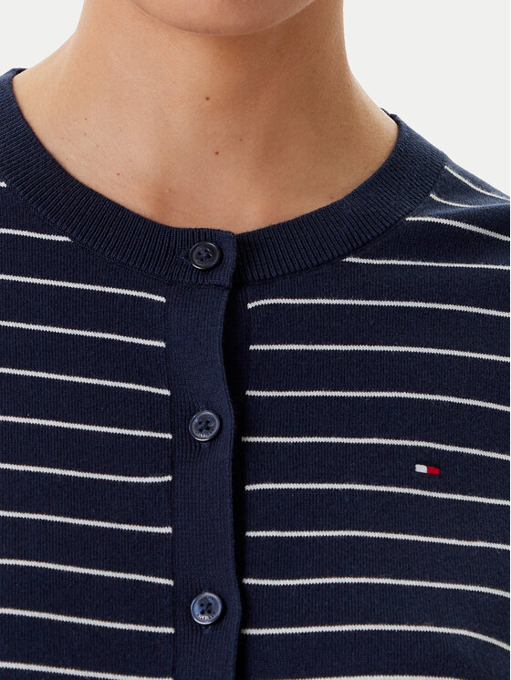 Кардиган обычного кроя WW0WW42370 Tommy Hilfiger, синий — фото 4