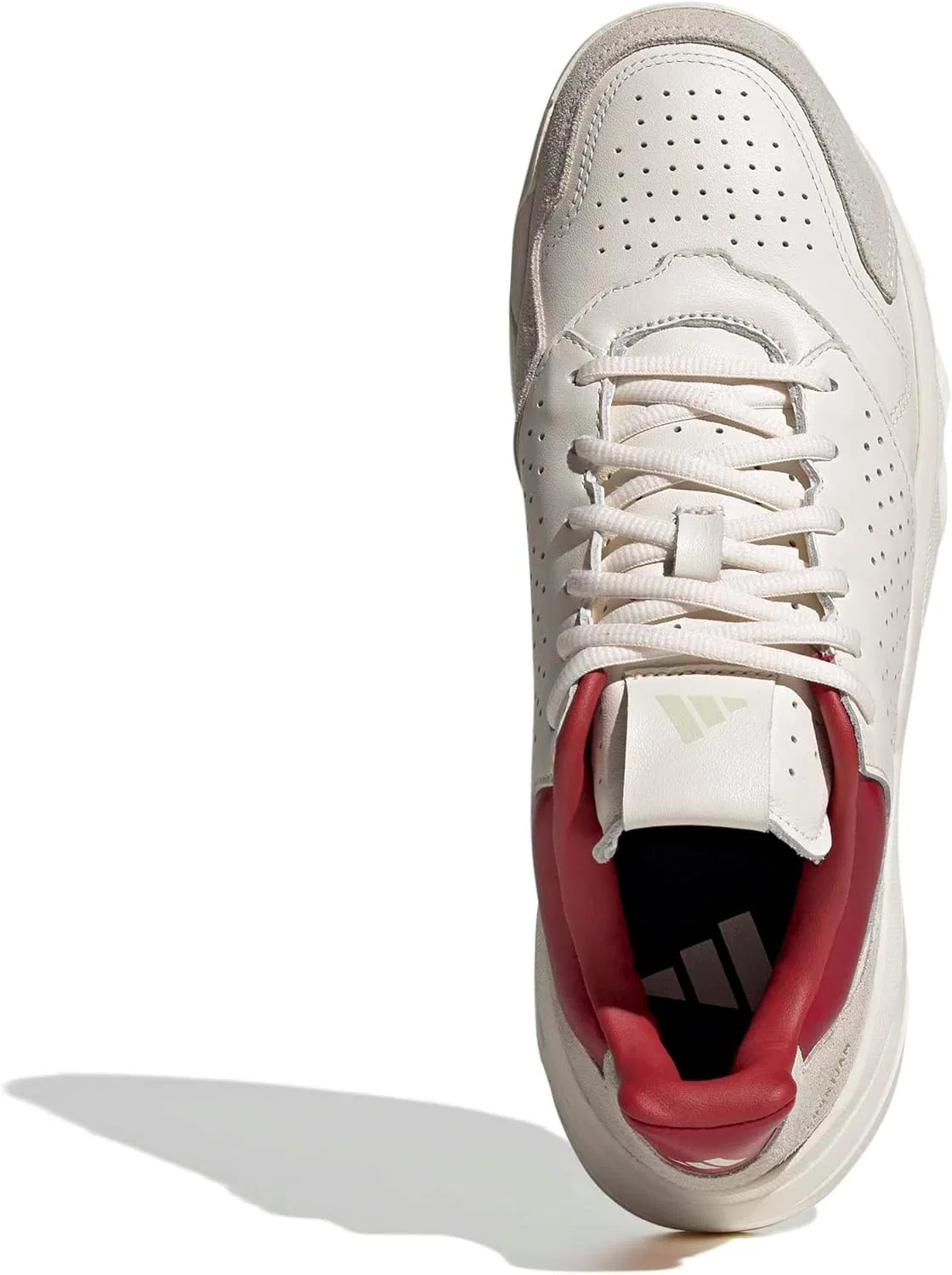 Кроссовки теннисные adidas Courtjam Control 3 Premium, Chalk White/Team Victory Red — фото 2