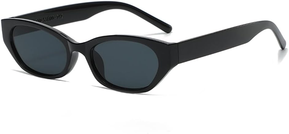 

Солнцезащитные очки для женщин и мужчин, маленькая оправа, «кошачий глаз», для спорта на открытом воздухе, защита от УФ-излучения UV400, для бега и езды на велосипеде FYTUP, Black