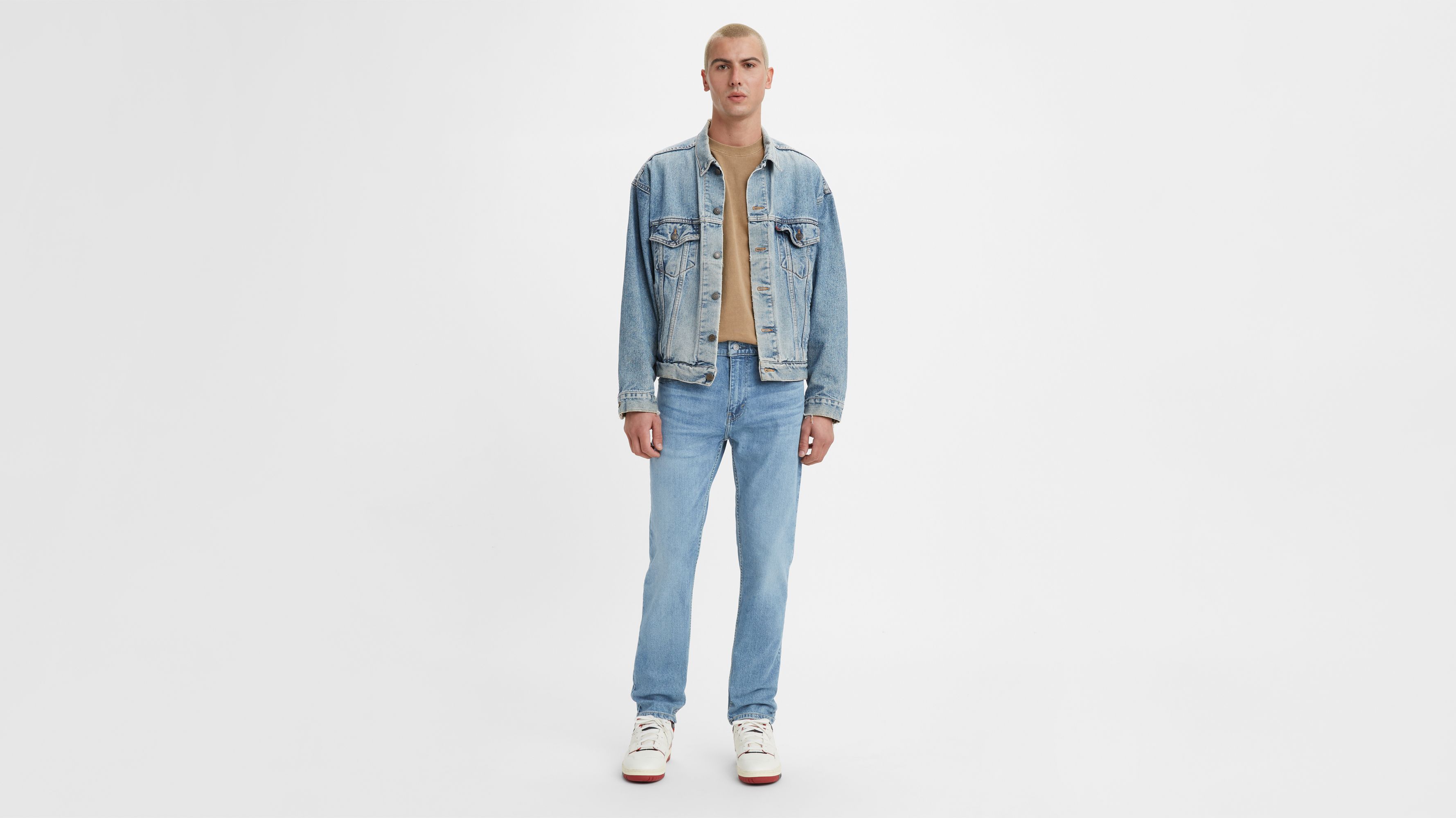 

502 Зауженные мужские джинсы Levi's, цвет Davie Ivy Light Wash - Stretch