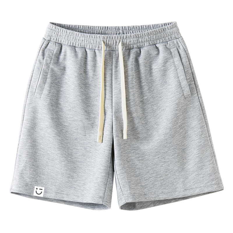 

Повседневные шорты мужские MINISO, [Breathable Cooling Sensation]Khaki (M45 Ink Gray Smiley Face Lower Right B Logo)