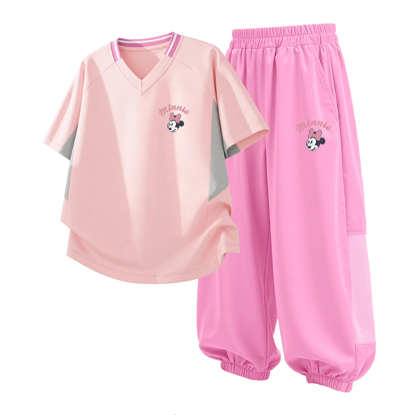 Детский спортивный костюм Casual Sportswear 2 Piece Set Disney, Thick Board Line K Yellow+Demiquu K Misty Gray — фото 3