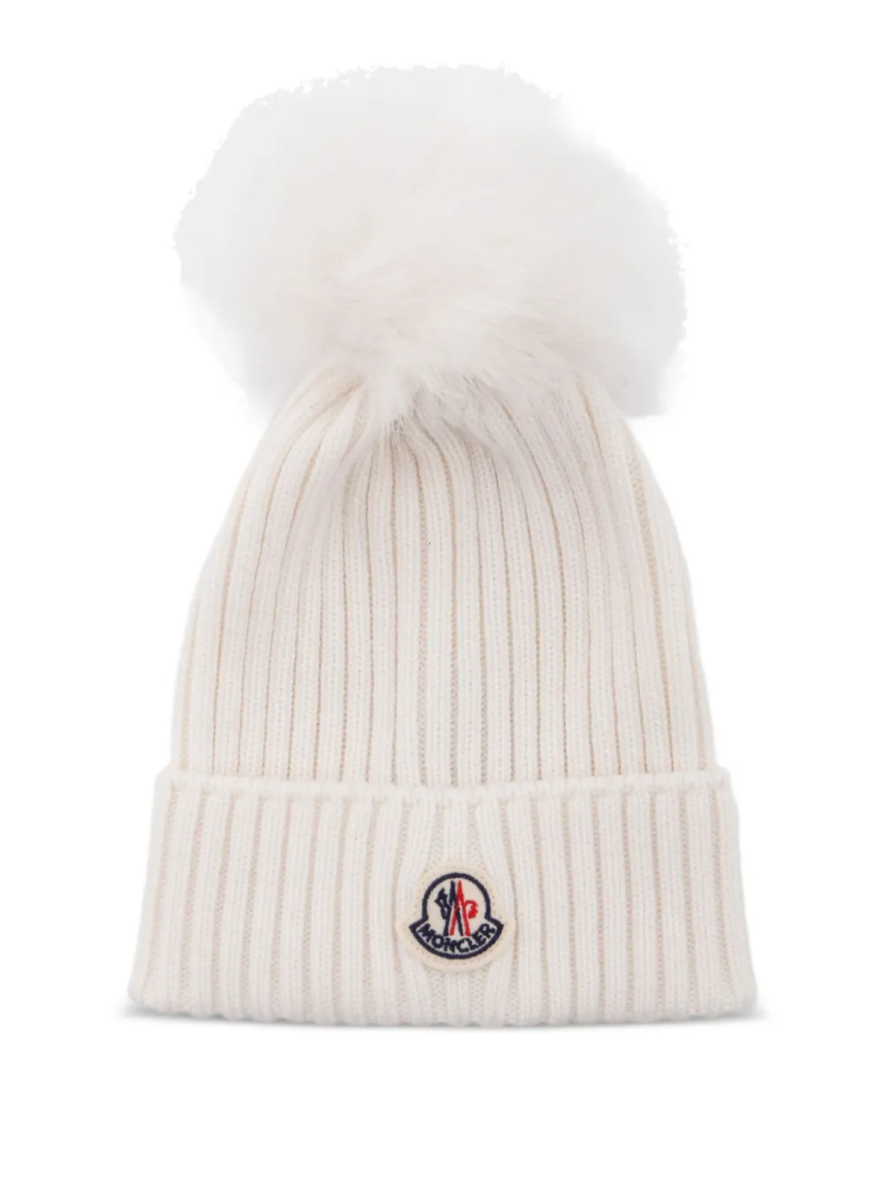 

Шапка-бини в рубчик Moncler Enfant, нейтральный