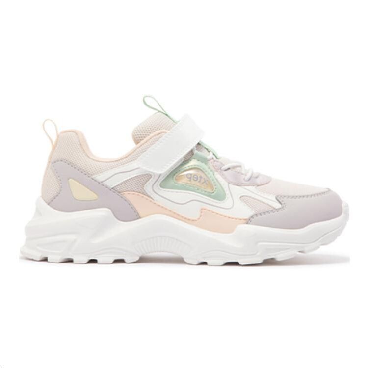 Детские кроссовки GS Low-top Белые Xtep, серый/белый — фото 2
