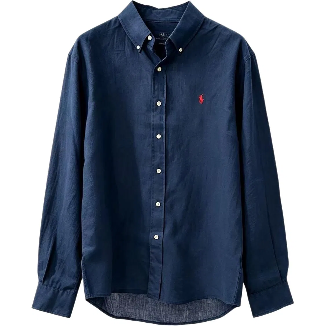 Рубашка классическая модель Polo Ralph Lauren темно-синяя