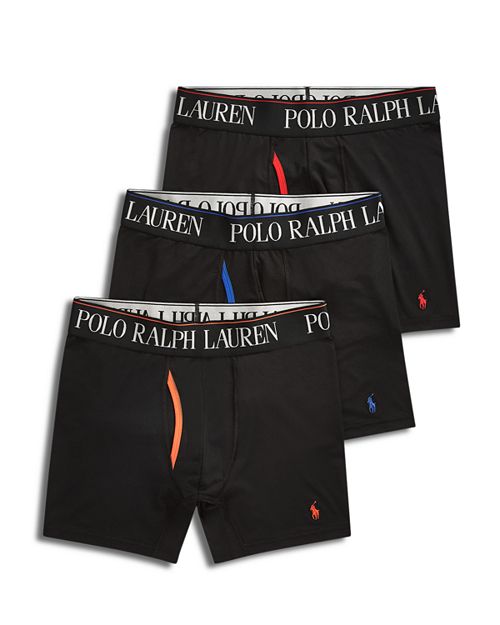 

Трусы-боксеры 4D Flex Cooling — набор из 3 шт. Polo Ralph Lauren, цвет Black