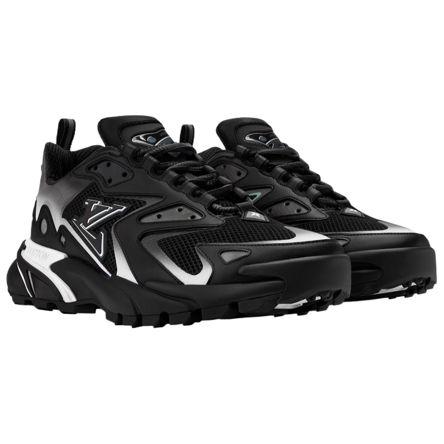 LOUIS VUITTON Кроссовки Runner Tatic Low top Casual Shoes мужские черные — фото 4