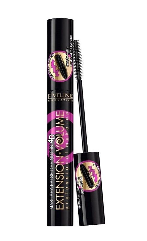 

Eveline Extention Volume 4D Тушь для ресниц, 10 ml