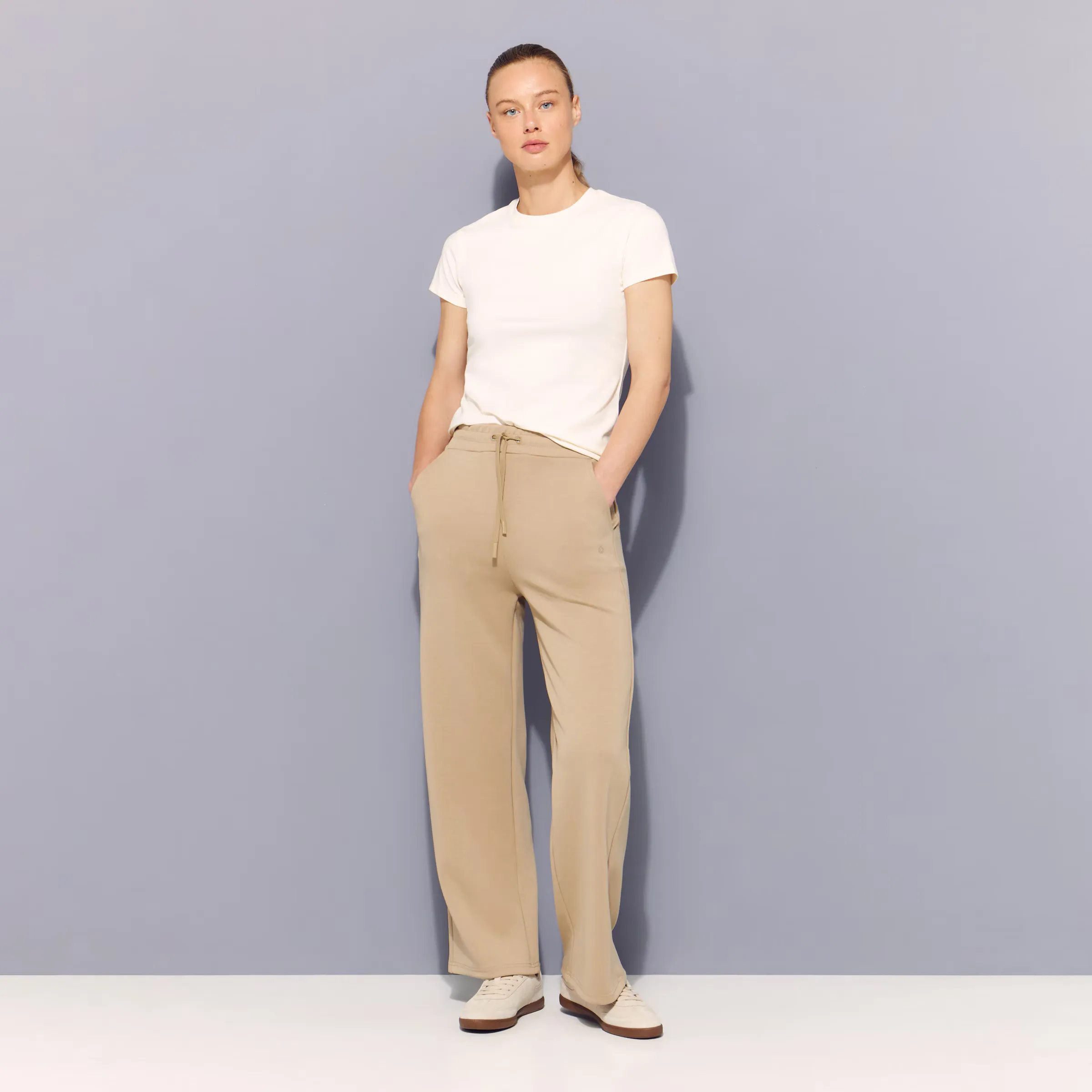 

Широкие длинные брюки из вискозы Sportcasual для женщин Boomerang, коричневый