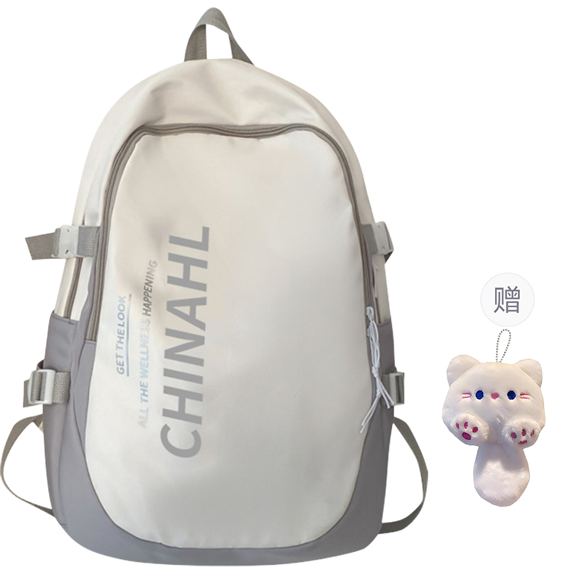 

WARRIOR Нейлоновый рюкзак унисекс черно-белый, White Gray[Exclusive Charm 2]