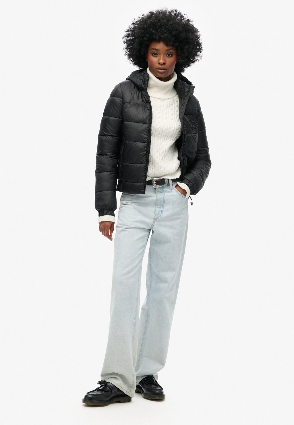 Зимняя куртка SPORTS PUFFER Superdry, черный — фото 2