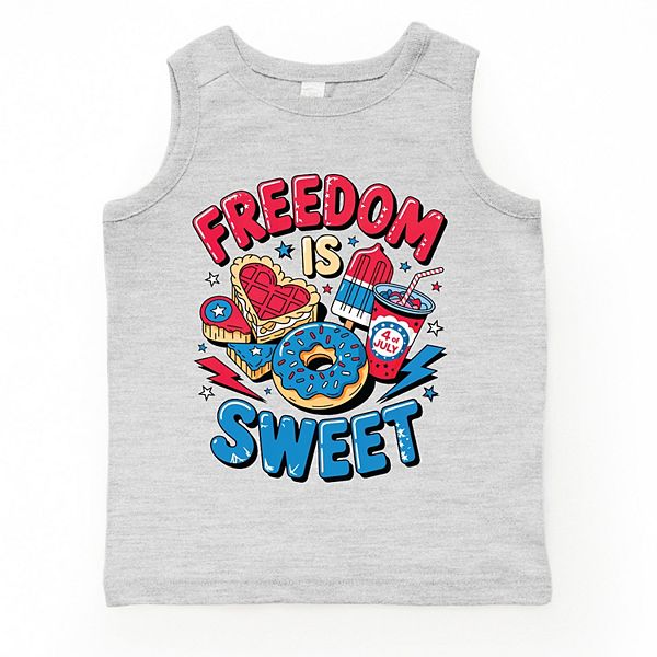 

Футболка Freedom is sweet для малышей The Juniper Shop, Heather Grey