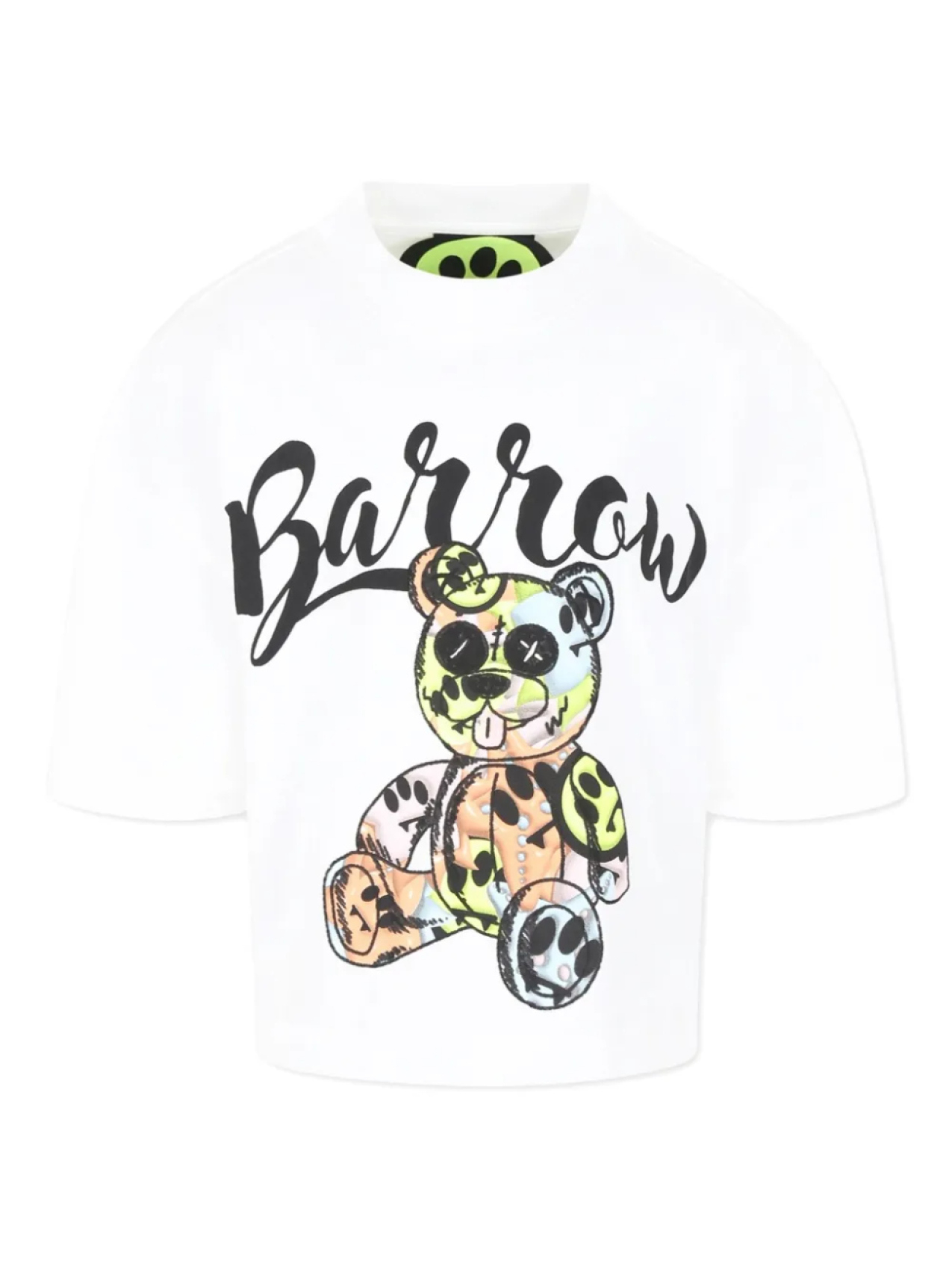 

Футболка с принтом плюшевого мишки Barrow kids, белый