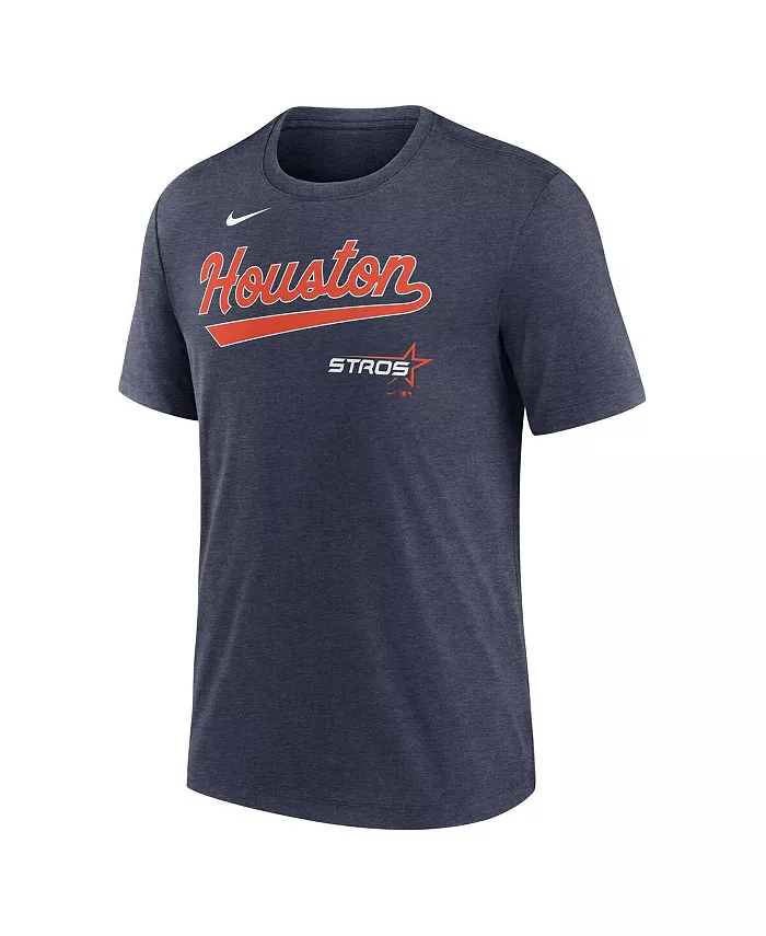 Мужская футболка Houston Astros 2025 City Connect из трикотажа с эффектом хизер в синем цвете Nike — фото 2