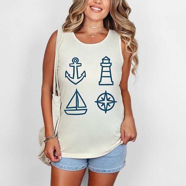 

Футболка-майка Anchor lighthouse boat compass Simply Sage Market, Ivory, Зеленый, Футболка-майка Anchor lighthouse boat compass Simply Sage Market, Ivory