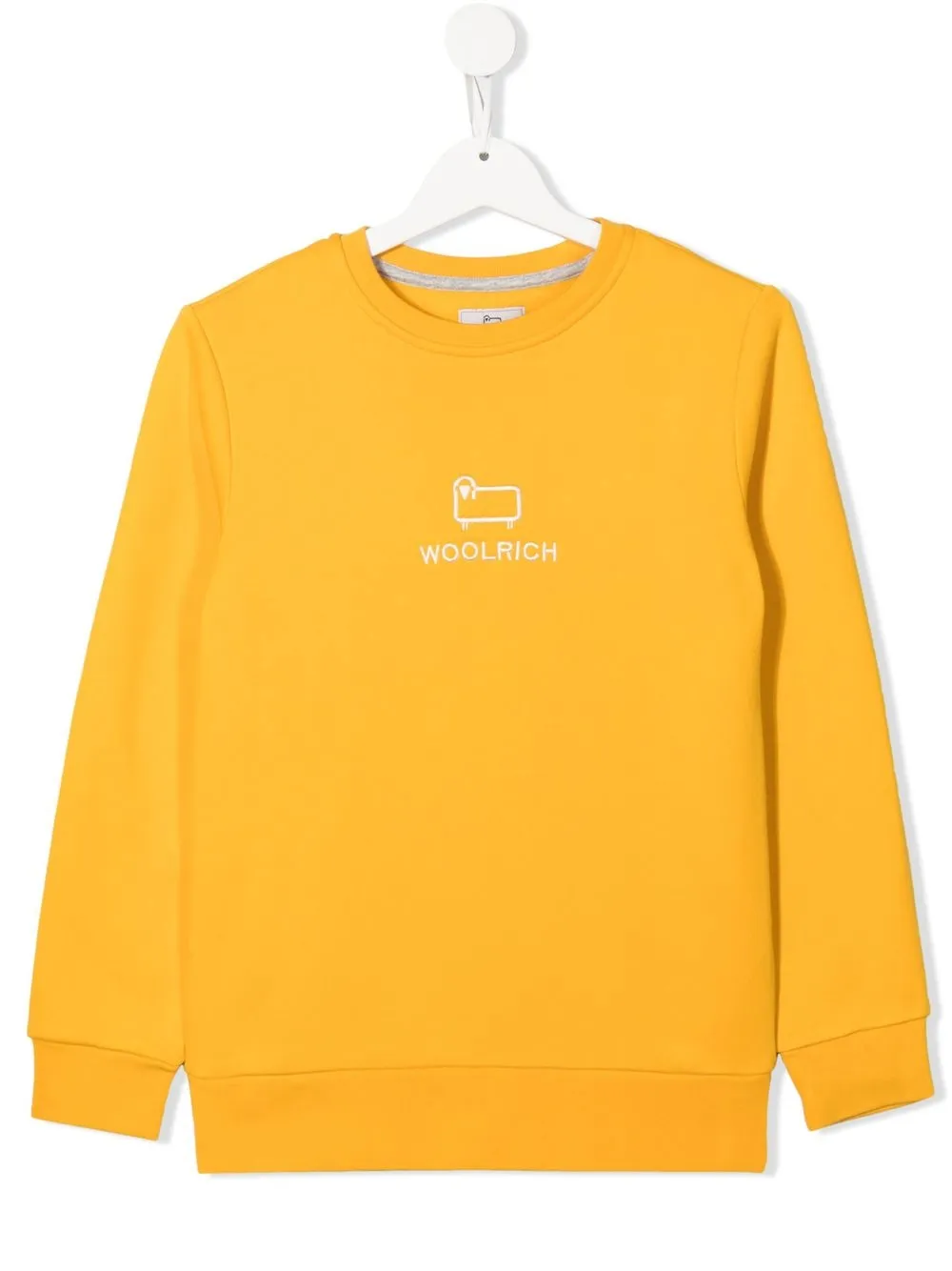 

Толстовка с вышитым логотипом Woolrich Kids, желтый