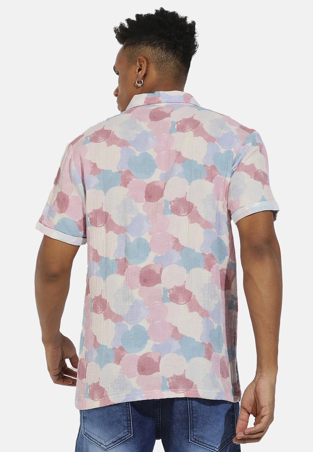 

Рубашка PRINTED HALF SLEEVE KINGSTON Campus Sutra, синий