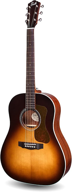 

Акустическая гитара Guild Guitars DS-240 Memoir, Slope Shoulder Acoustic Guitar, Vintage Sunburst, Solid Top