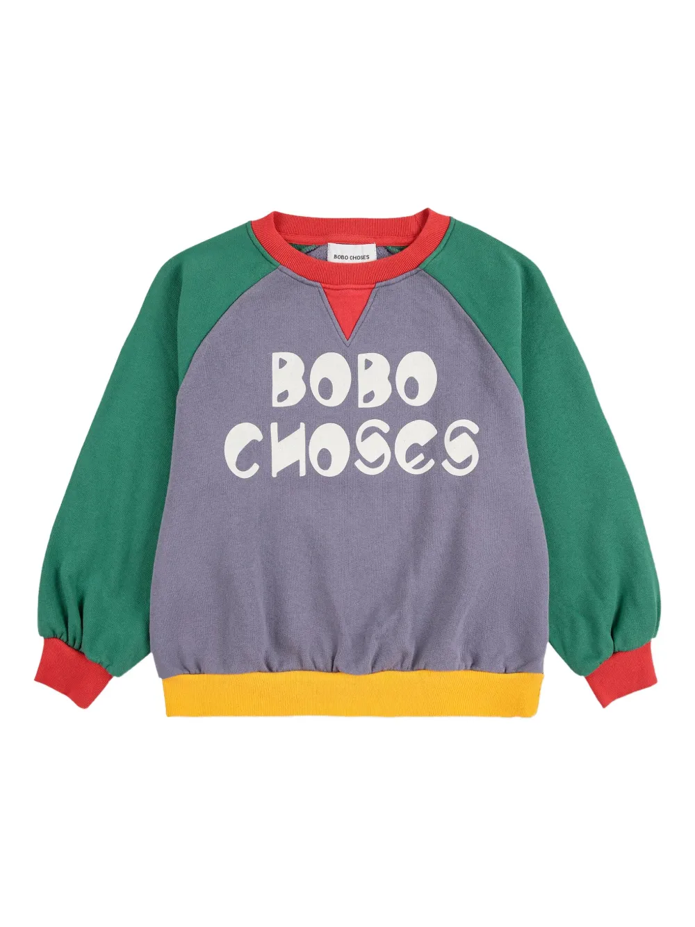

Толстовка в стиле колор-блок с рукавами реглан BOBO CHOSES, фиолетовый