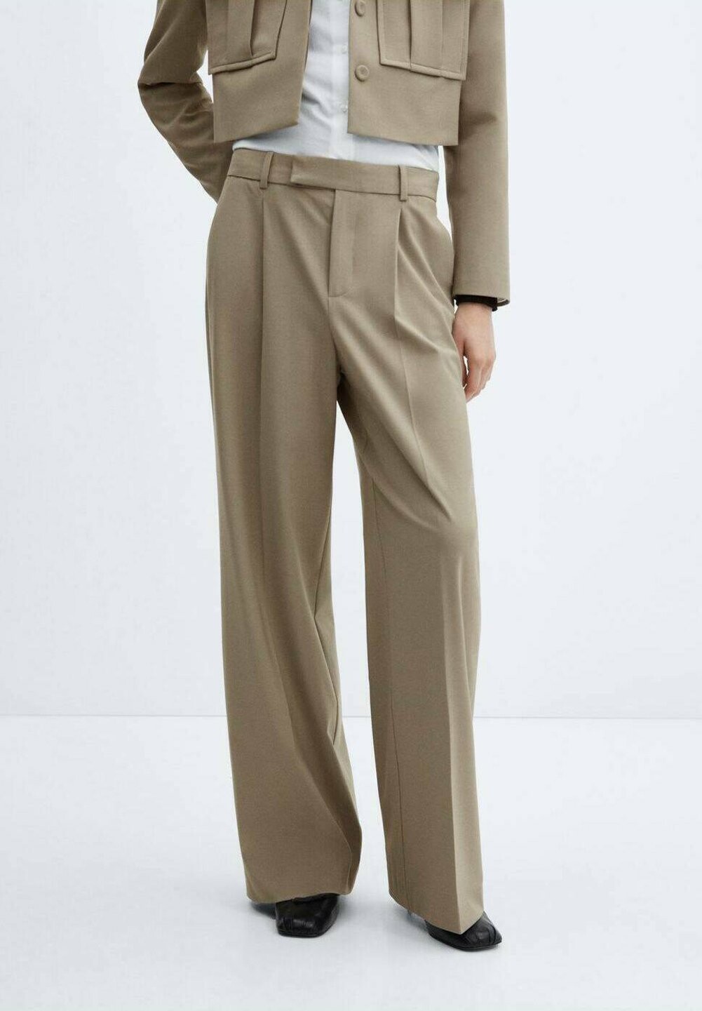 

Брюки из ткани DAKOTA Mango, цвет mittelbraun