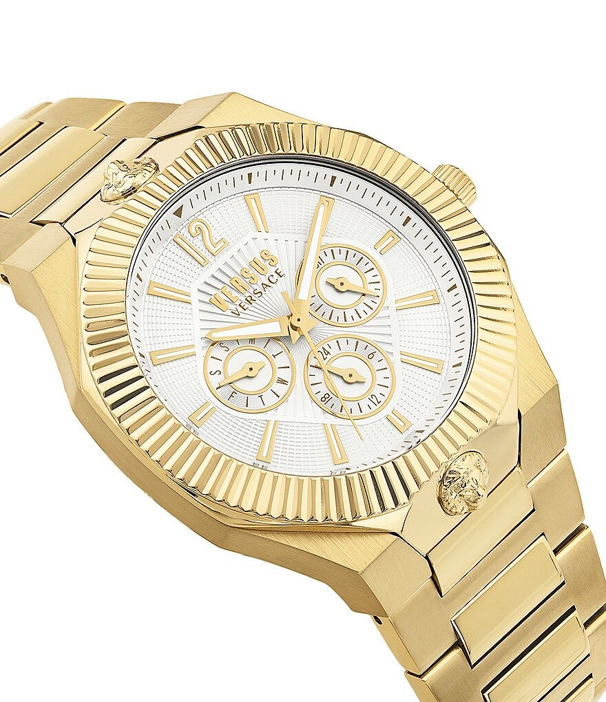

Versace Versus Versace Мужские многофункциональные золотые часы с браслетом из нержавеющей стали Echo Park, золотой