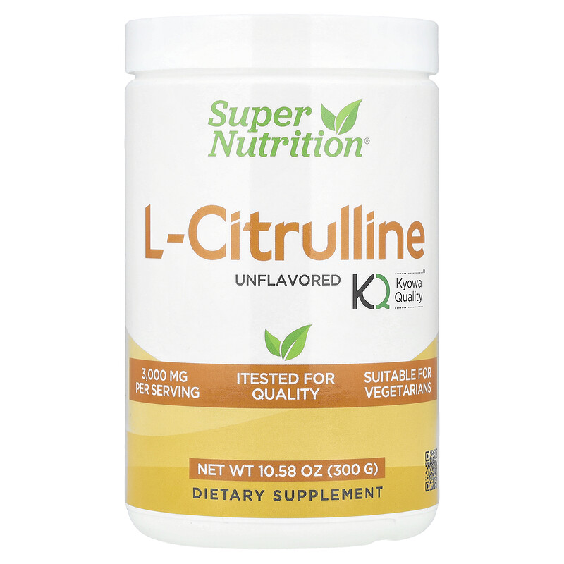 

Super Nutrition, L-цитруллин, без добавок, 300 г (10,58 унции)