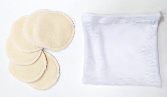 

Бамбуковые подушечки многоразовые с мешочком, 6 шт. Papus, Pupus