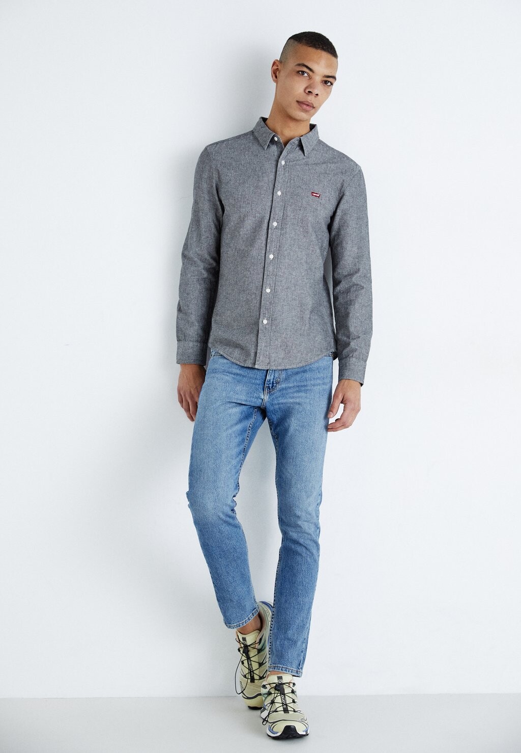 Рубашка Battery Shirt Levi's, цвет black agate — фото 2