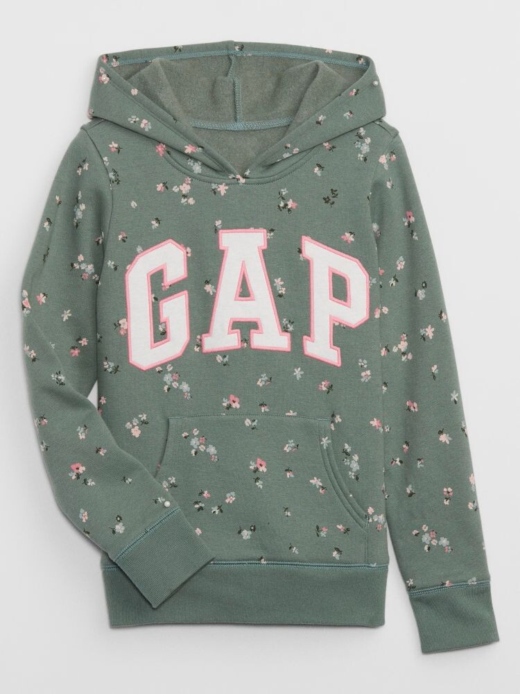 

Детский свитшот с цветами Gap, зеленый