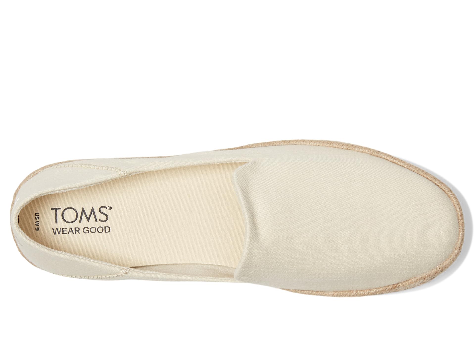 Лоферы TOMS Carolina, Light Natural Heavy Twill — фото 2
