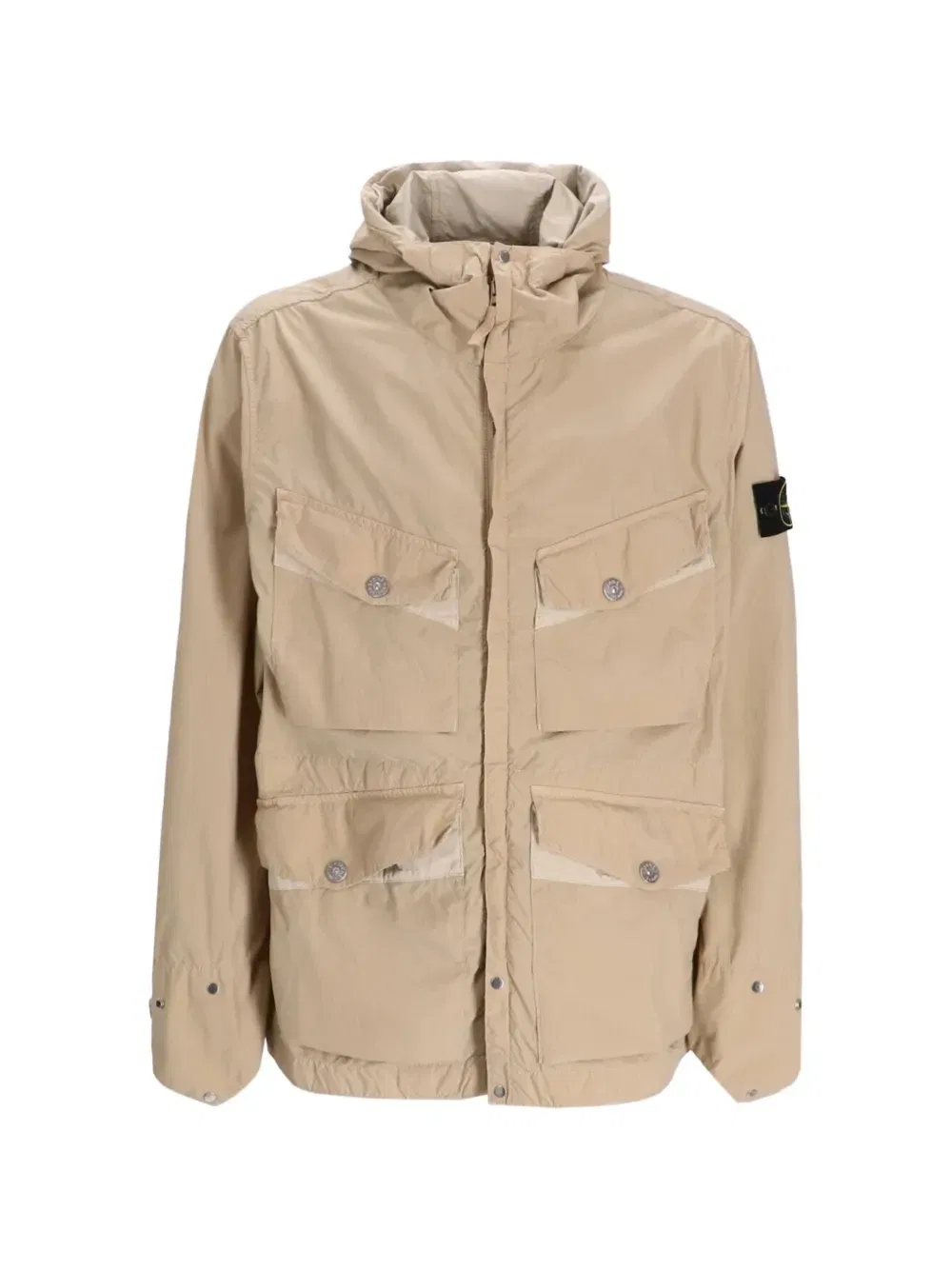 Парка с капюшоном Stone Island, бежевый