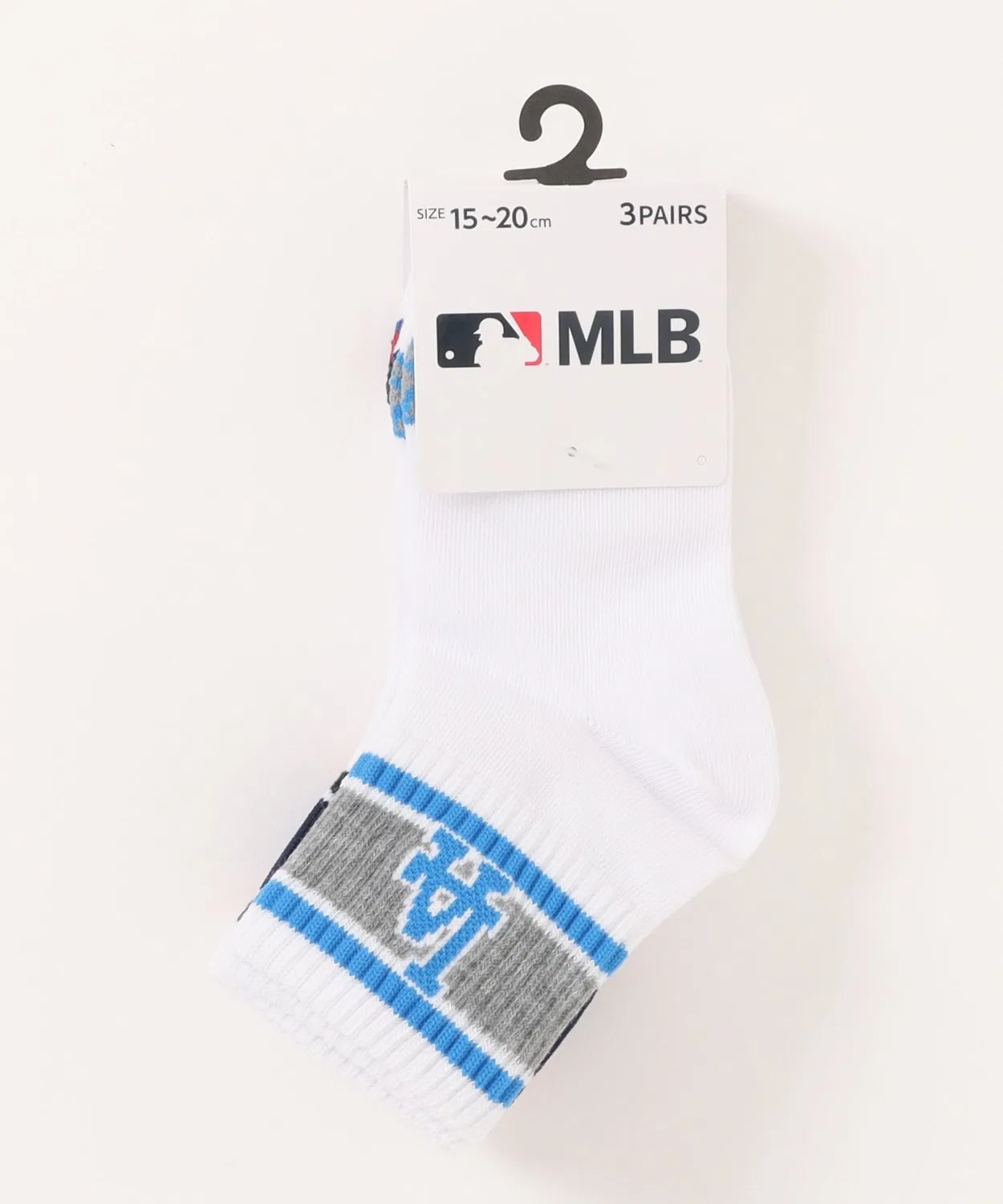 Носки MLB 3 пары логотипы команд серые — фото 2