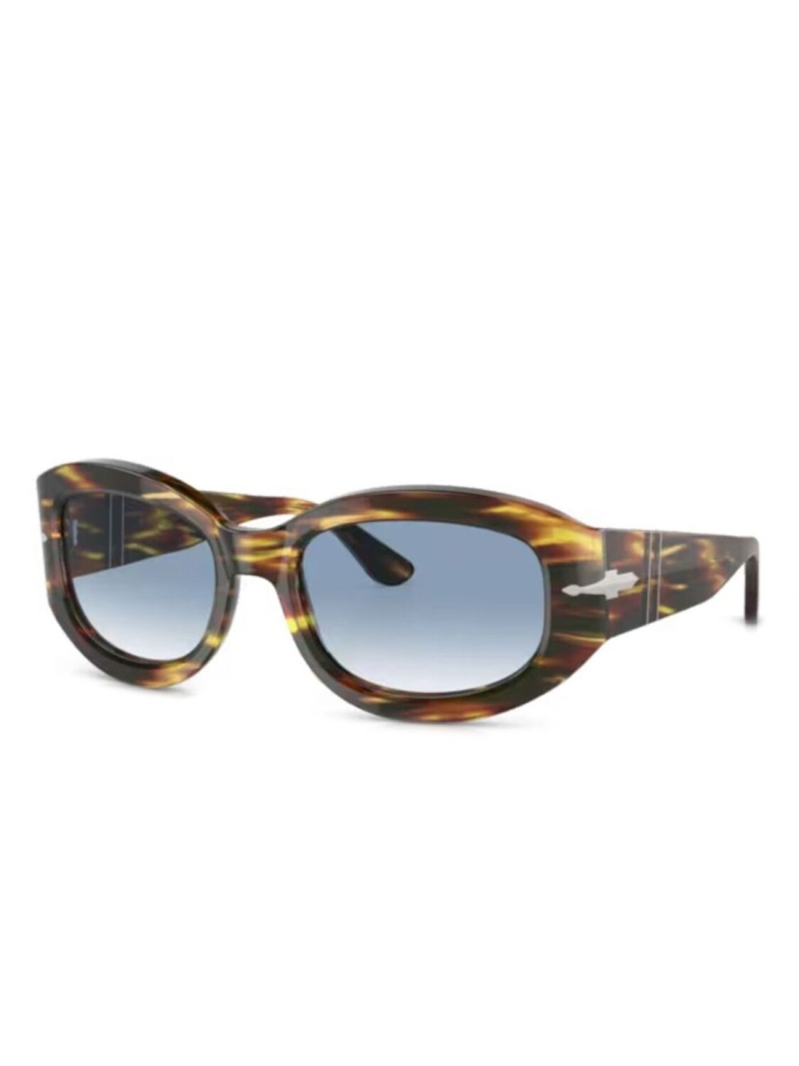 

Persol солнцезащитные очки в овальной оправе, коричневый