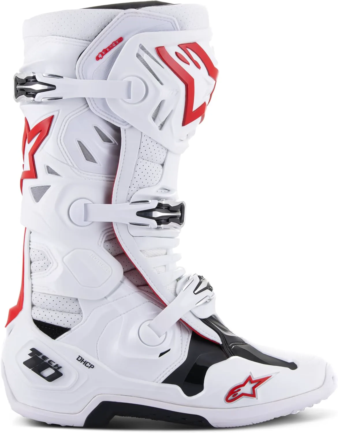 

Мотокроссовые ботинки Alpinestars Tech 10 Supervented для мужчин, белый/ярко-красный