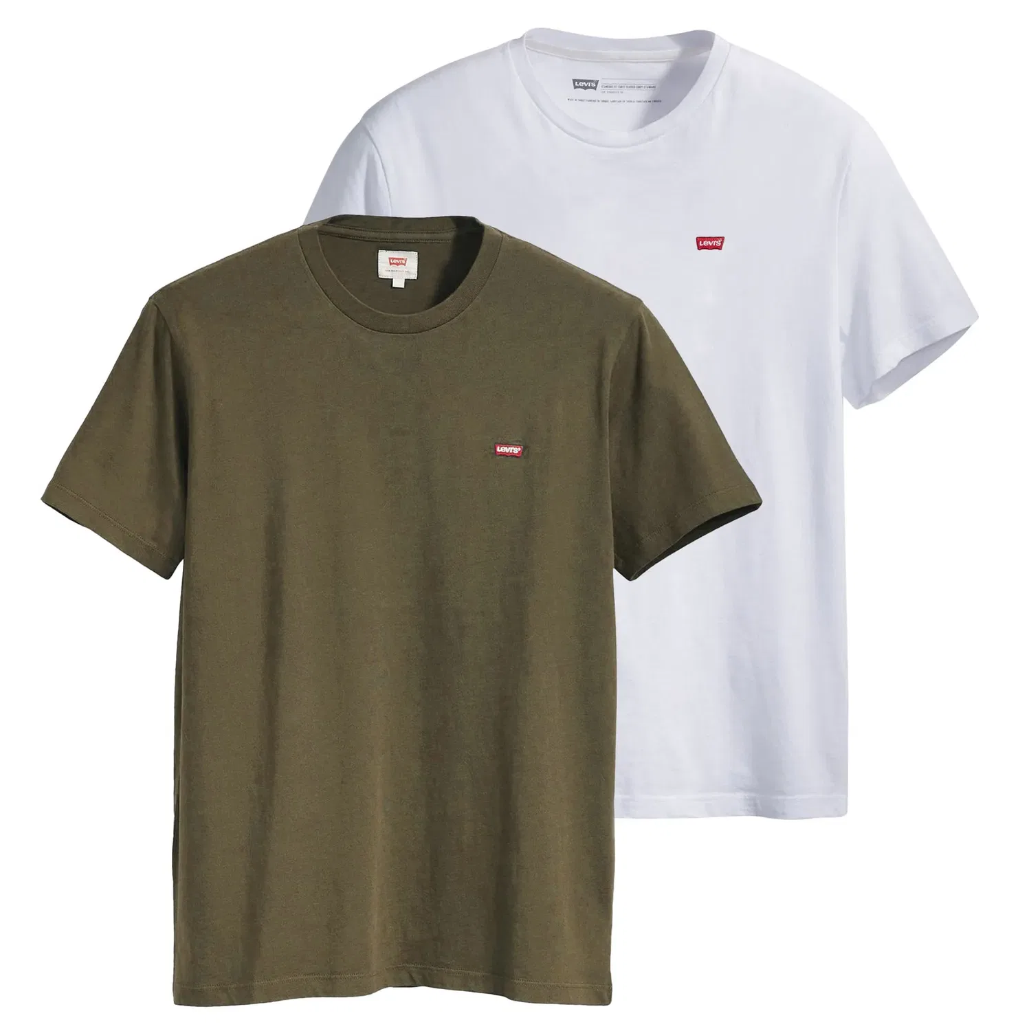 Футболки 2er Pack, Levi´s, белый/оливковый