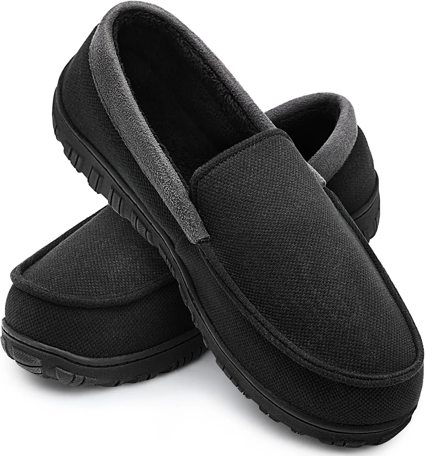 Тапочки из микрофибры, мокасины мужские, черный Pro shoeslocker