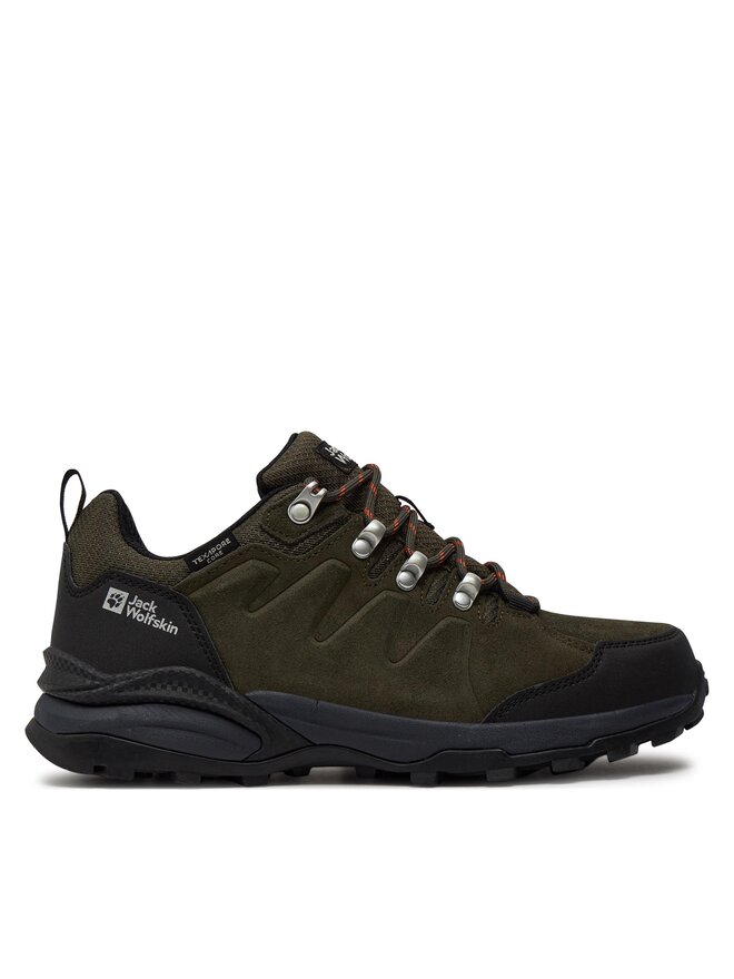 

Треккинговые кроссовки Refugio Texapore Low M 4049851 Jack Wolfskin, зеленый