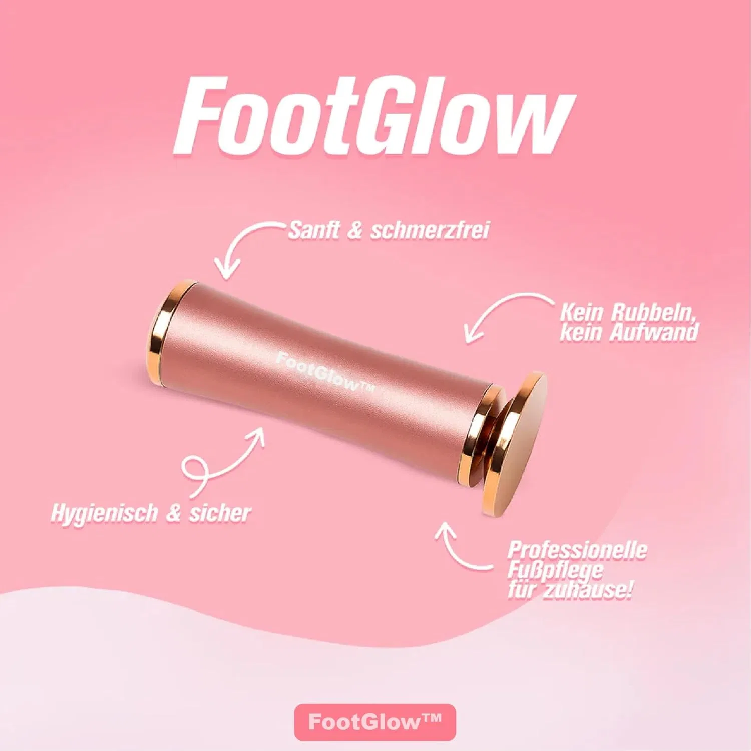 Электрическая пилка для ног FootGlow с бесступенчатой регулировкой скорости Bergxperten — фото 2