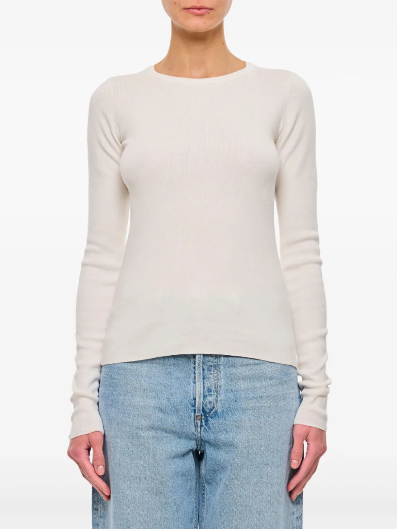 

Футболка с длинными рукавами из экстремального кашемира extreme cashmere, белый