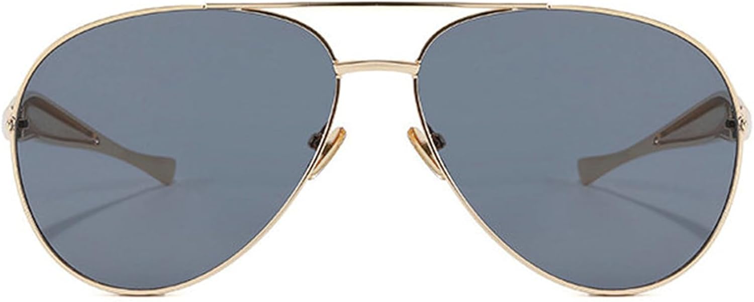 

Солнцезащитные очки Willochra увеличенного размера в стиле «пилот» для женщин и мужчин. Толстая оправа, стиль 90-х. Солнцезащитные очки для женщин, цвет шампанского, защита от ультрафиолета UV400, C3